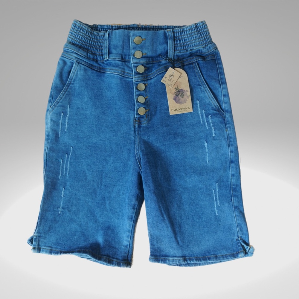 Cabanas premium denim capri shorts